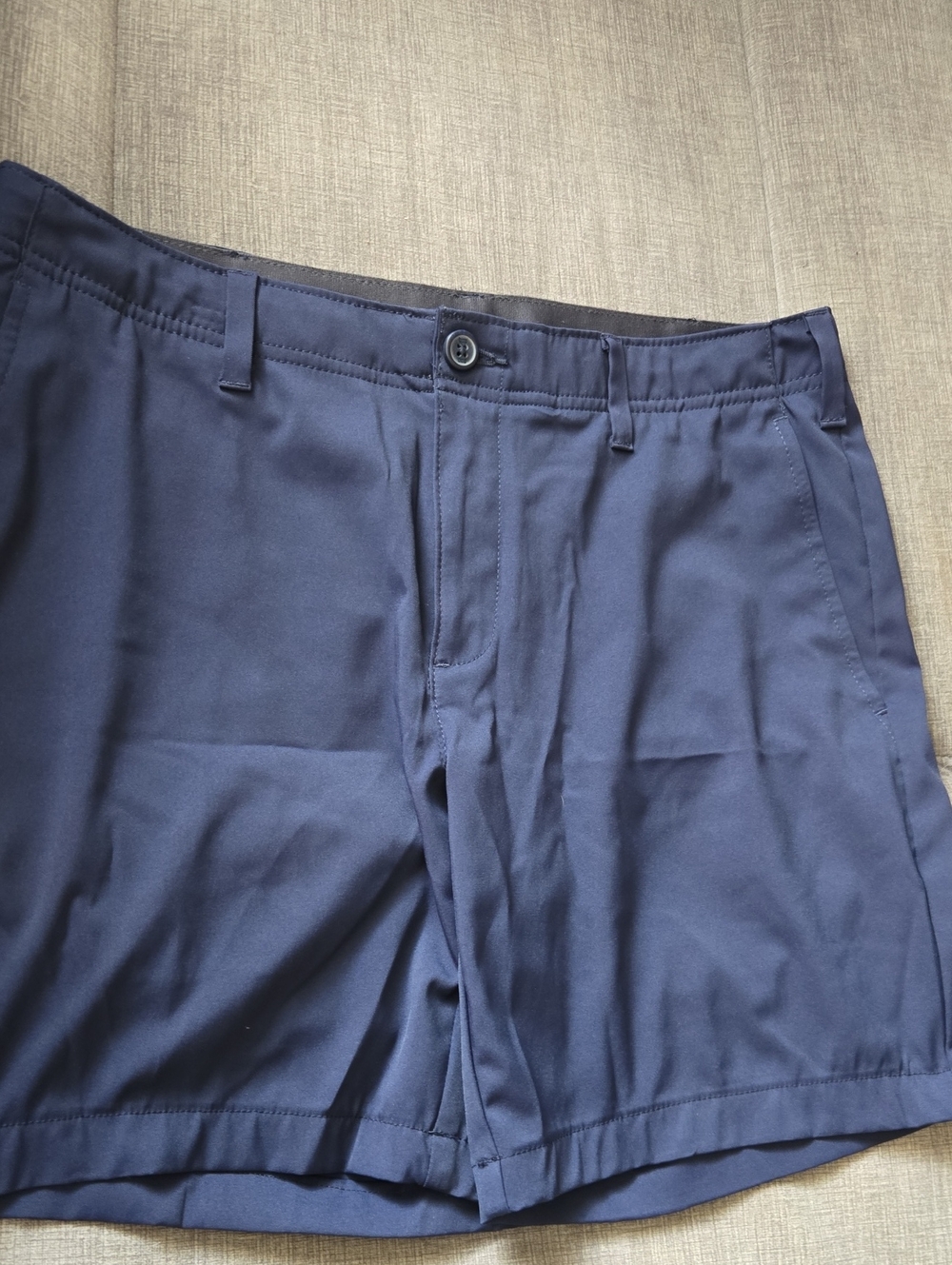 bcg Navy Flat-Front Performance Shorts